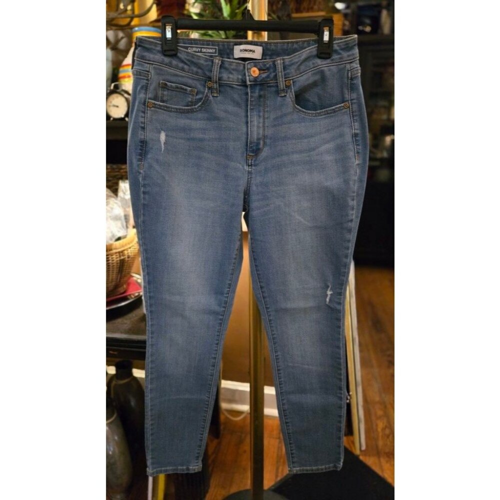 WB #1079 Womens 10, Sonoma Curvy Skinny Stretch Jeans